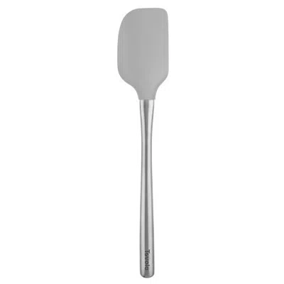Tovolo Flex-core Stainless Steel Handled Spatula, Heat-resistant & Bpa-free Silicone Turner Head, Safe For  In Oyster Gray