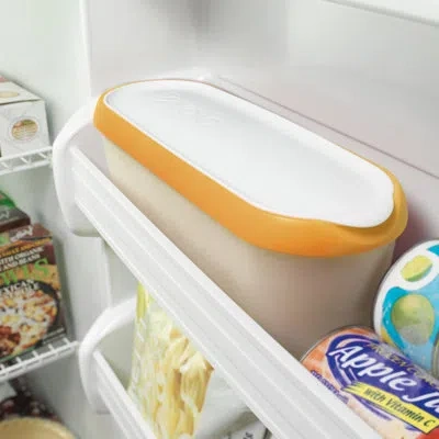 Tovolo Glide-a-scoop Ice Cream Tub In Orange