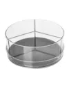 Tovolo Hexa 3 Part Lazy Susan With Removable Bins 11" In Gray