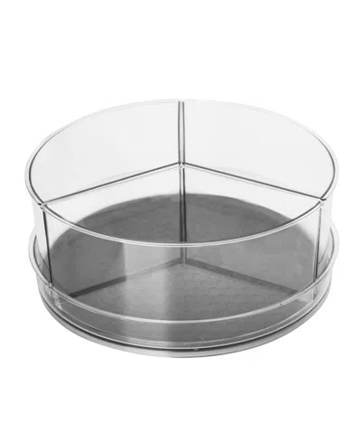 Tovolo Hexa 3 Part Lazy Susan With Removable Bins 11" In Gray