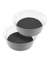 Tovolo Hexa Large Lazy Susan Set Of Two In Gray