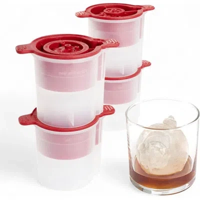 Tovolo Holiday Ornament Ice Mold S/4 New In Red