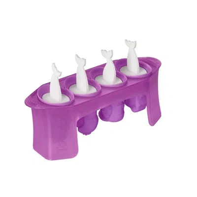 Tovolo Mermaid Pop Molds In Purple,white
