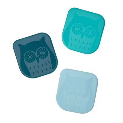 Tovolo Owl Pan Scrapers Set Of 3 Assorted Teals