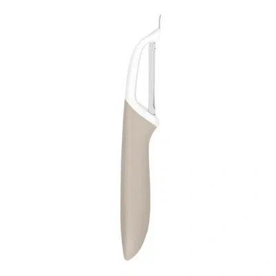 Tovolo Precision Peeler, Non-slip, Stainless Steel Tip, Dishwasher Safe, Oatmeal In Beige