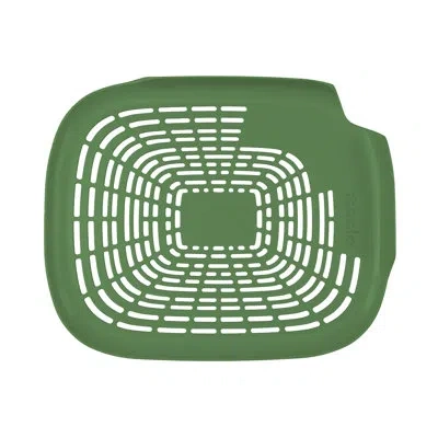 Tovolo Prep N' Rinse Flat Colander With Raised Edges, Easy-draining In-sink Veggie Wash, Kitchen Sink Strai In Pesto