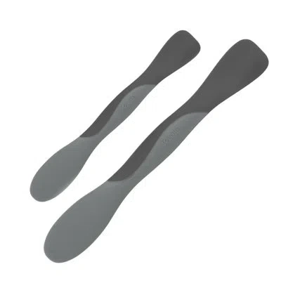 Tovolo Scoop And Spread Set Of 2 Silicone Spreader Tools, Charcoal Gray