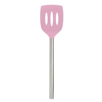 Tovolo Silicone Slotted Turner Ss Handle Pink Sorbet