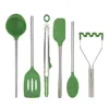 Tovolo Silicone Utensil 6 Piece Set In Brown