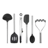 Tovolo Silicone Utensil 6 Piece Set In Black