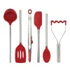 Tovolo Silicone Utensil 6 Piece Set In Red