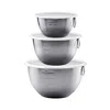 Tovolo Stainless Steel Mixing Bowls, Set Of 3 In Stainless Steel