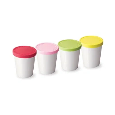Tovolo Sweet Treats 4 Container Food Storage Set In White