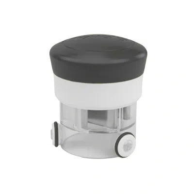 Tovolo Twist & Chop Mini Garlic Mincer, Twistable Garlic & Herb Chopper, Twist To Chop Garlic, Manual Mini  In White;gray
