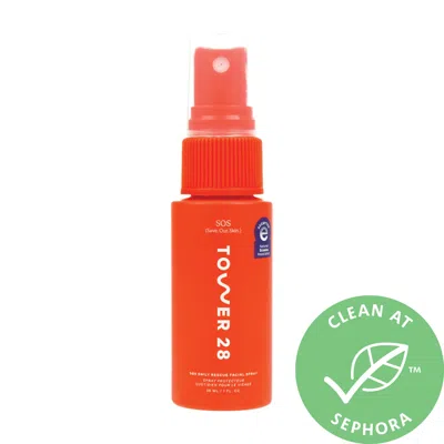 Tower 28 Beauty Mini Sos Daily Rescue Facial Spray 1 oz/ 30 ml