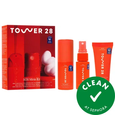 Tower 28 Beauty Mini Sos Skincare Bestsellers Set