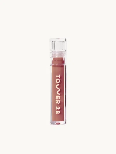 Tower 28 Beauty Shineon Milky Lip Jelly Cashew In Brown
