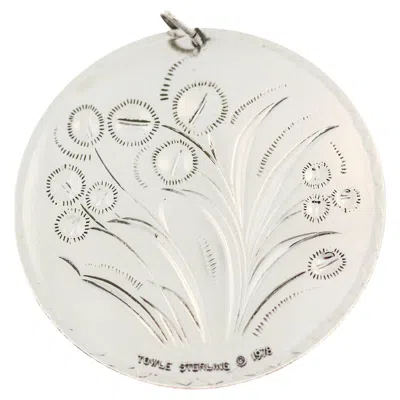 Pre-owned Towle Silversmiths 1978 Towle Sterling Silver Christmas Medallion — “twelve Days Of Christmas”