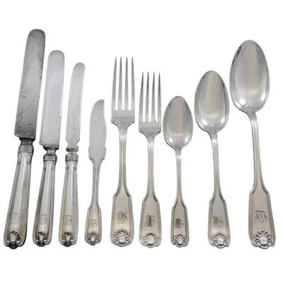 Pre-owned Towle Silversmiths Benjamin Ben Franklin By Towle Sterling Silver Flatware Service 8 Set, 73 Pieces