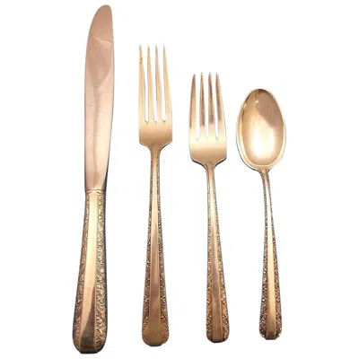 Pre-owned Towle Silversmiths Candlelight By Towle Sterling Silver Flatware Set 8 Service Luncheon 36 Pcs In Sand