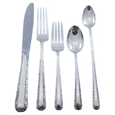 Pre-owned Towle Silversmiths Candlelight By Towle Sterling Silver Flatware Set For 12 Service 60 Pcs Dinner