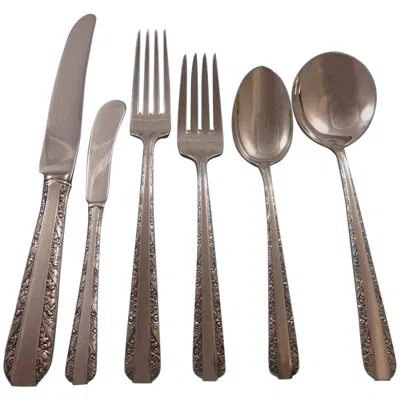 Pre-owned Towle Silversmiths Candlelight By Towle Sterling Silver Flatware Set Service 50 Pieces