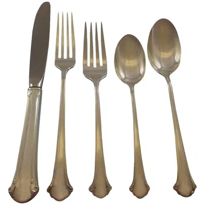 Pre-owned Towle Silversmiths Chippendale By Towle Sterling Silver Flatware Service For Eight Set 40 Pieces In Brown