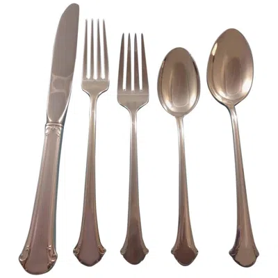 Pre-owned Towle Silversmiths Chippendale By Towle Sterling Silver Flatware Set For 12 Service 67 Pieces