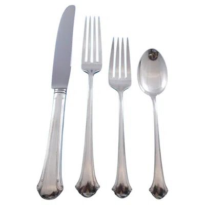 Pre-owned Towle Silversmiths Chippendale By Towle Sterling Silver Flatware Set For 12 Service 68 Pcs Dinner