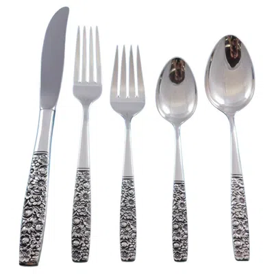 Pre-owned Towle Silversmiths Contessina By Towle Sterling Silver Floral Flatware Set For 12 Service 68 Pieces