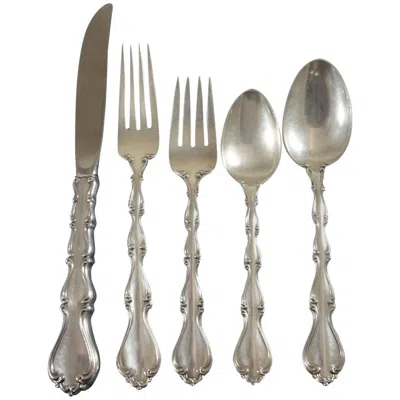 Pre-owned Towle Silversmiths Country Manor By Towle Sterling Silver Flatware Service Set 60 Pieces