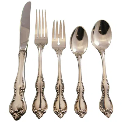 Pre-owned Towle Silversmiths Debussy By Towle Sterling Silver Flatware Set For 8 Service 40 Pieces In Brown