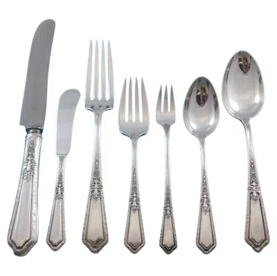 Pre-owned Towle Silversmiths D'orleans By Towle Sterling Silver Flatware Set For 8 Service 60 Pieces Dinner