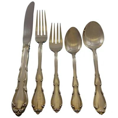 Pre-owned Towle Silversmiths Fontana By Towle Sterling Silver Flatware Service For 8 Set 48 Pcs Dinner Size In Brown