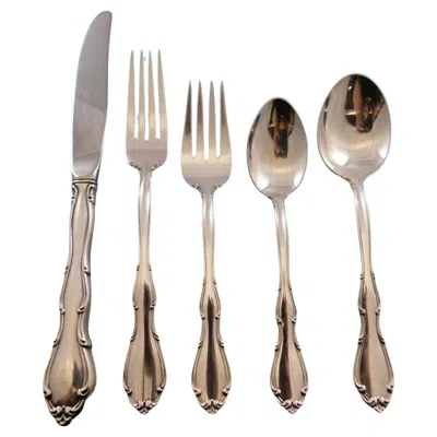 Pre-owned Towle Silversmiths Fontana By Towle Sterling Silver Flatware Set For 6 Service 33 Pieces In Brown
