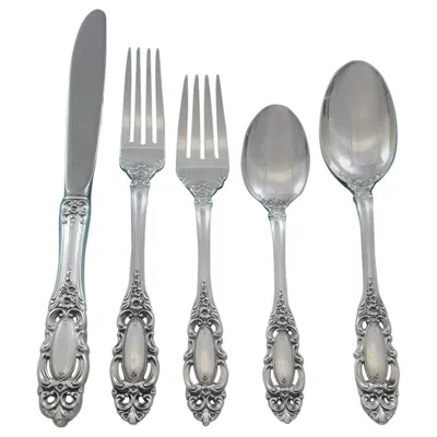 Pre-owned Towle Silversmiths Grand Duchess By Towle Sterling Silver Flatware Set For 8 Service 46 Pieces