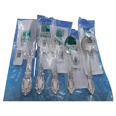 Pre-owned Towle Silversmiths King Richard By Towle Sterling Silver Flatware Set 12 Service 65 Pcs Dinner New