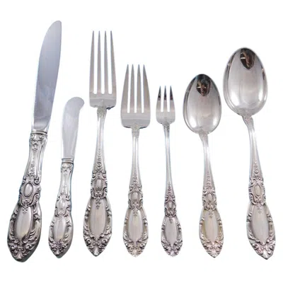 Pre-owned Towle Silversmiths King Richard By Towle Sterling Silver Flatware Set 12 Service 87 Pcs Dinner Size