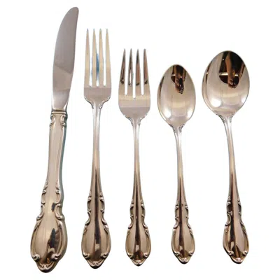 Pre-owned Towle Silversmiths Legato By Towle Sterling Silver Flatware Set For 8 Service 48 Pieces In Brown