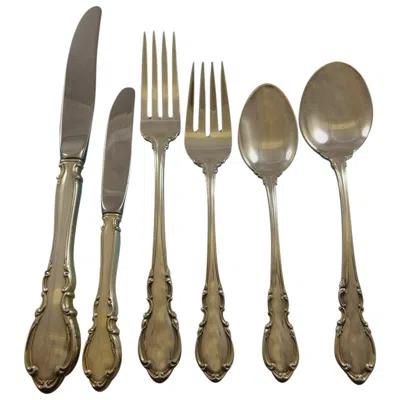 Pre-owned Towle Silversmiths Legato By Towle Sterling Silver Flatware Set For 8 Service 48 Pieces New Unused In Brown