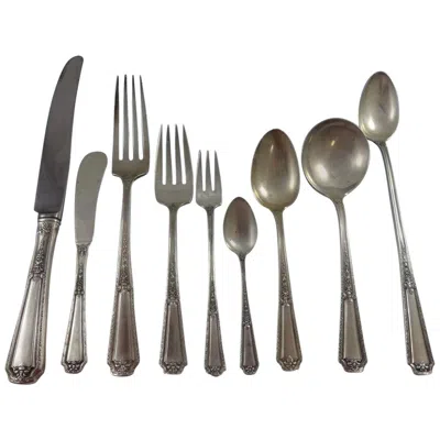 Pre-owned Towle Silversmiths Louis Xiv By Towle Sterling Silver Dinner Flatware Set For 8 Service 78 Pieces