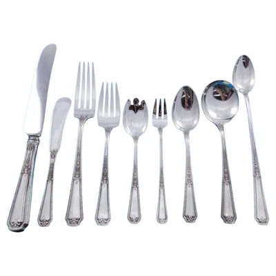 Pre-owned Towle Silversmiths Louis Xiv By Towle Sterling Silver Flatware Set 12 Service 135 Pcs Many Servers