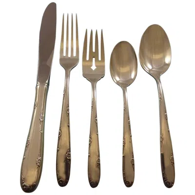 Pre-owned Towle Silversmiths Madeira By Towle Sterling Silver Flatware Set For 8 Service 40 Pieces In Brown