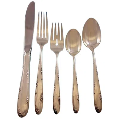 Pre-owned Towle Silversmiths Madeira By Towle Sterling Silver Flatware Set For Eight Service 40 Pieces In Brown