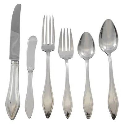Pre-owned Towle Silversmiths Mary Chilton By Towle Sterling Silver Flatware Set For 12 Service 77 Pieces