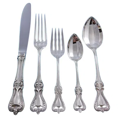 Pre-owned Towle Silversmiths Old Colonial By Towle Sterling Silver Flatware Set For 12 Service 64 Pcs Dinner