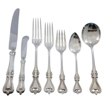 Pre-owned Towle Silversmiths Old Colonial By Towle Sterling Silver Flatware Set For 12 Service 94 Pcs Dinner