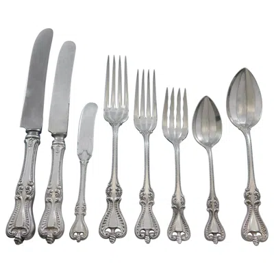 Pre-owned Towle Silversmiths Old Colonial By Towle Sterling Silver Flatware Set For 8 Service 70 Pcs Dinner