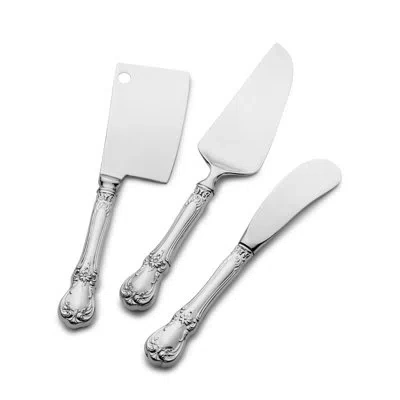 Towle Silversmiths Old Master 3 Pc Cheese Set