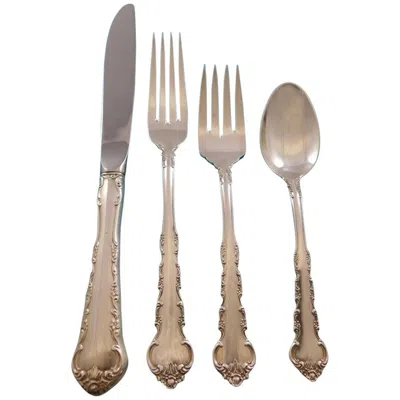 Pre-owned Towle Silversmiths Peachtree Manor By Towle Sterling Silver Flatware Set For 8 Service 35 Pieces In Brown